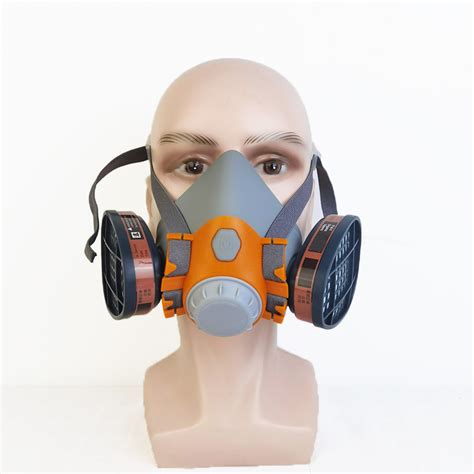Washable En140 Ammonia Protective Silicone Half Face Chemical Gas Mask
