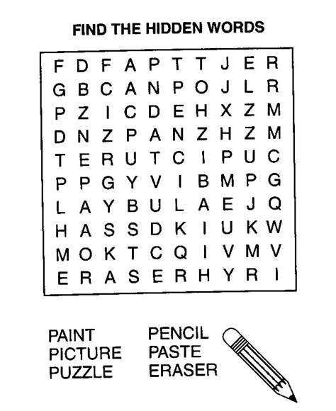 Word Search Printable Coloring Page Free Printable Coloring Pages For