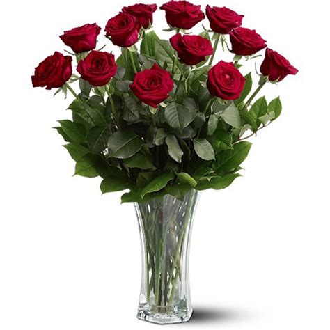 Classic Dozen Roses With Vase Standard Delivery Cornershop By Uber