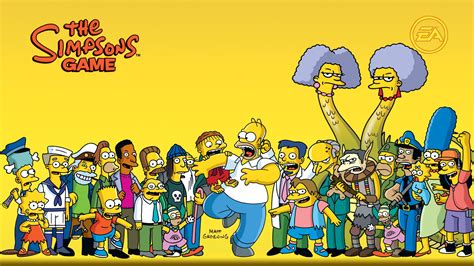 Wallpaper Ilustrasi Gambar Kartun Simpsons Homer Simpson Bart