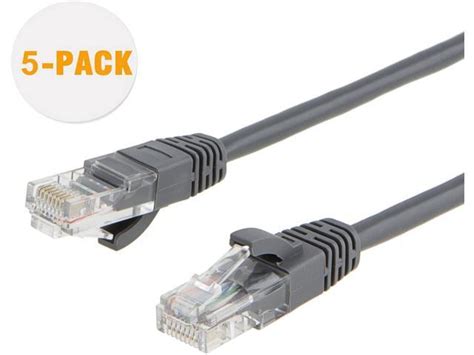 Various ethernet network cables are being invented. 1 Foot (5-Pack) Short CAT 5e Ethernet Patch Cable, RJ45 Computer Network Cord, Cat 5e LAN Cable ...