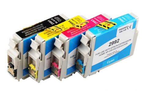 Le pack epson 29 xl 4 cartouches a été sélectionné par breizh encre pour sa qualité d'impression exceptionnelle ainsi que pour sa grande capacité (4x450 pages). Epson 29XL Noir et Couleur, Lot de 4 cartouches encre ...