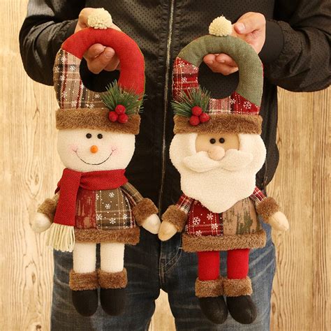 Xmas Tree Hanging Pendant Christmas Kids Doll Toys Santa Claus Snowman