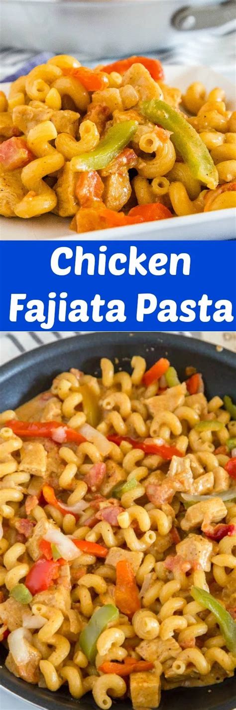 Creamy Chicken Fajita Pasta - A perfectly quick and easy ...