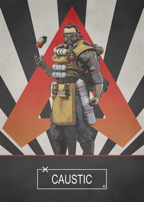 Apex Legends Radial Characters Caustic Displate Artwork By Artist