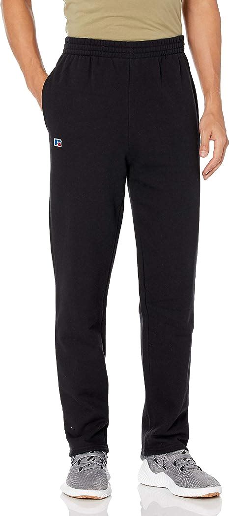 Russell Athletic Mens Cotton Classic Open Bottom Fleece Sweatpants