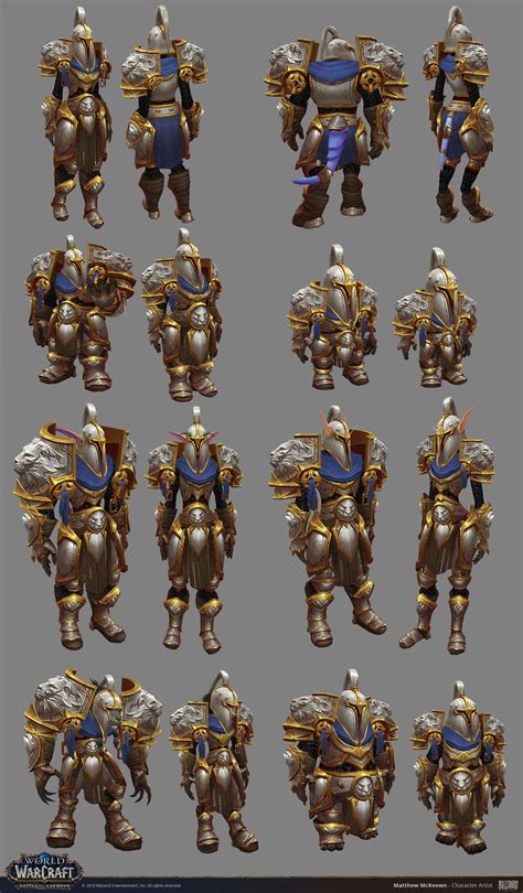 Artstation World Of Warcraft Alliance Warfront Armor Matthew