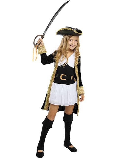 Deluxe Pirate Costume For Girls Colonial Collection The Coolest Funidelia