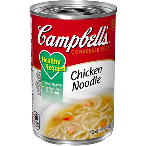 Campbells Condensed Healthy Request Chicken Noodle Soup 1075 Ounce