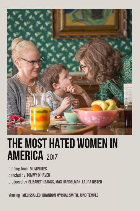 The Most Hated Women In America Poster With Three People Sitting At A Table Eating