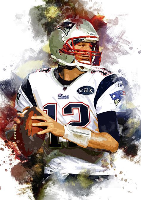 Tom Brady New England Patriots Digital Art By Afrio Adistira Pixels