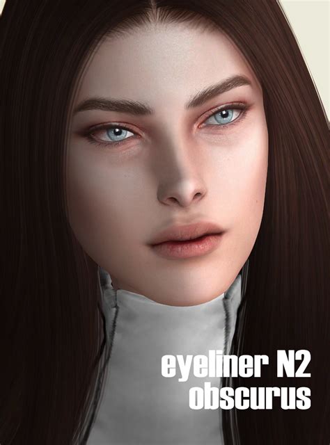 Slider And Eyeliners с Obscurus Sims The Sims 4 Skin Sims Sims 4