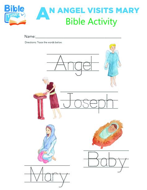 Printable Childrens Bible Activities Printable Blank World