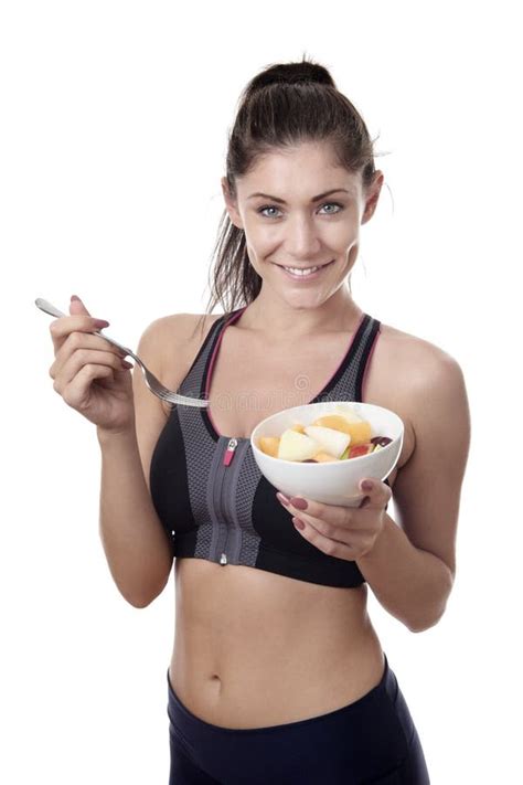 Eating Healthy And Staying Fit Stock Image Image Of Pretty Natural