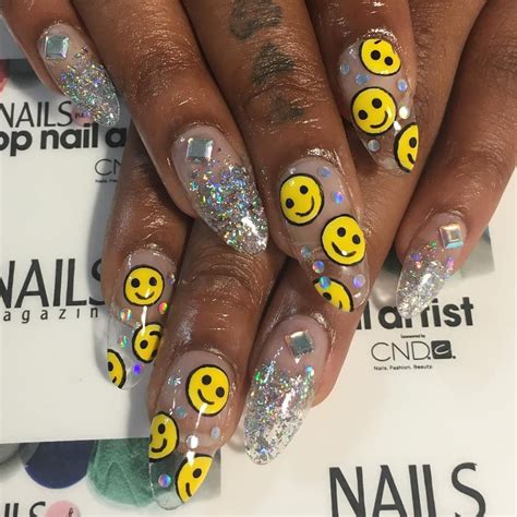 A safe home for your life's memories. @fancyfingerz3dnailart holographic smiley face nail art ...
