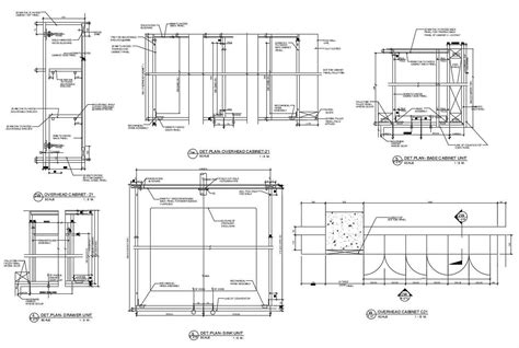 2d Cad Drawing Kitchen Cabinet Construction Design Autocad File Cadbull