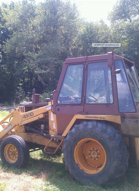 Early 1980s Case 480d Backhoe And Loader With Extendahoe