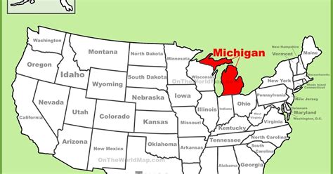 Map Of Michigan State Map Of Usa