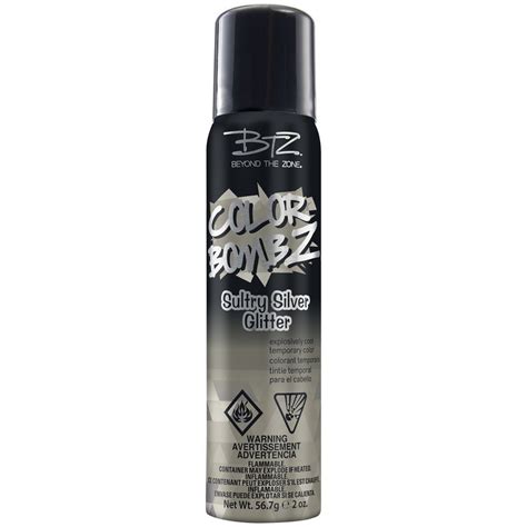 Sultry Silver Glitter Color Bombz Temporary Hair Color Spray By