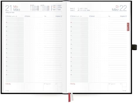 Der übersichtliche Tageskalender 2022 Mit Vielen Zusatzseiten