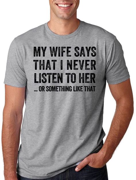 Funny T Shirt T For Husband Hubby Wife Couple T Birthday Humor