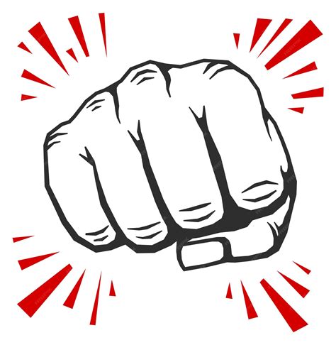 Premium Vector Punch Logo Fist Fight Symbol Strike Icon