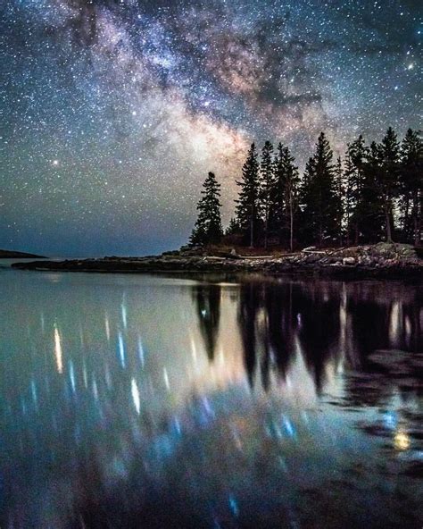 Starry Night Night Landscape Nature Pictures Nature Photography