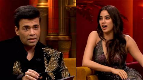 Koffee With Karan 7 Karan Johar Asks Janhvi Kapoor If She Will Have Sx With Her Ex Good Luck