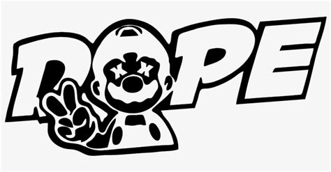 Dope Mario Dope Decal Transparent Png 1000x1000 Free Download On