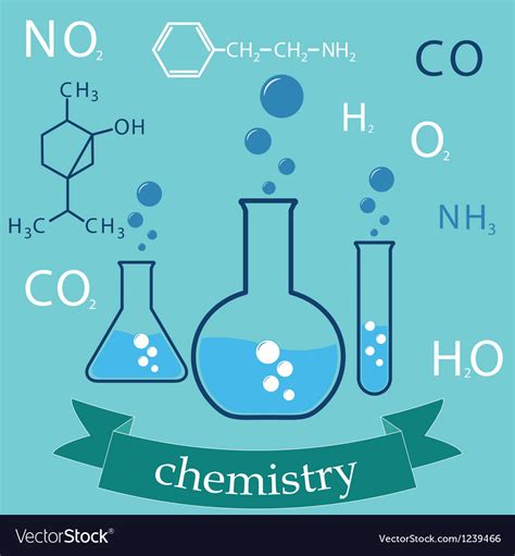 Subject Of Chemistry Royalty Free Vector Image