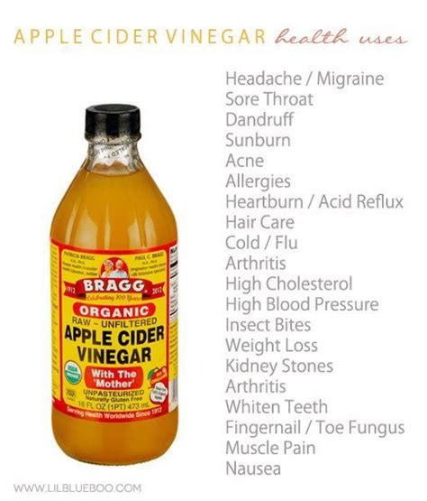 20 Health Uses For Apple Cider Vinegar Health And Beauty Tips Health