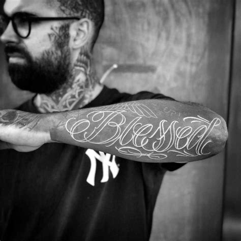 Most people who get arrow tattoos prefer something simple in black ink. Blessed Arm Tattoos For Men - Best Tattoo Ideas