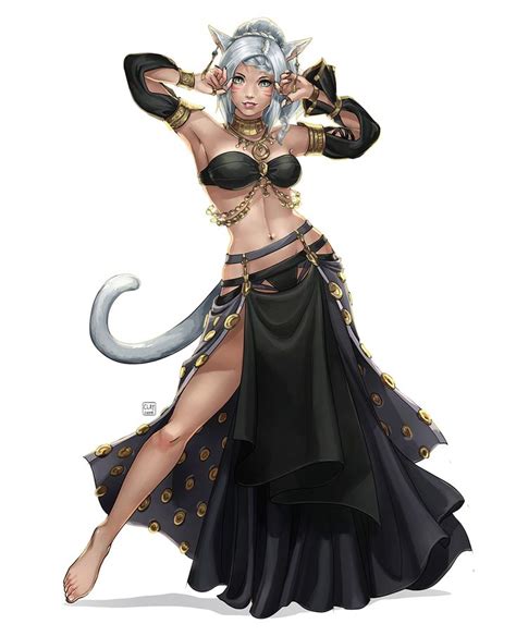 Miqo Te By Clayscence On Deviantart Fantasy Art Women Female Character Concept Female