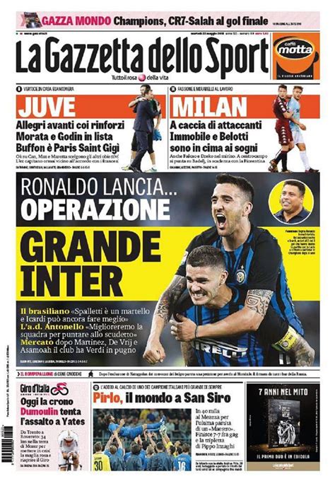 The new office provides the ideal space for an ongoing dialogue between the journalist and the reader, the. Rassegna stampa - Prima pagina de La Gazzetta dello Sport ...