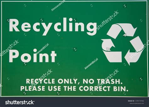 Recycling Point Sign Stock Photo 1378174766 Shutterstock