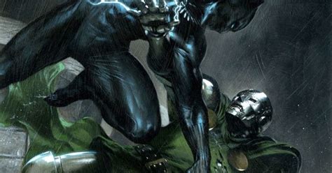 Black Panther V Dr Doom By Gabriele Dellotto Marvel Pinterest