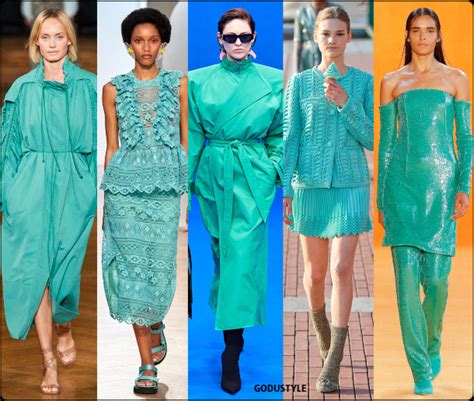 Biscay Green Spring Summer 2020 Color Trend Fashion Look Style Details