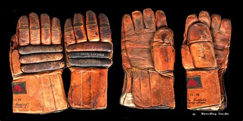 Vintage Hockey Gloves 1 Photograph By Spencer Hall Pixels