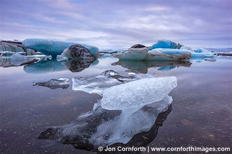 Jokulsarlon Icebergs Sunrise 10 Photo Picture Print Cornforth Images