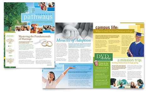 We have an assortment of templates that are perfect for church conferences, easter sunday events, prayer services, revival events, gospel worship concerts, and others. Community Church Newsletter Template - Word & Publisher