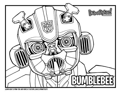 Print them all for free. How to Draw BUMBLEBEE (Transformers) Drawing Tutorial ...