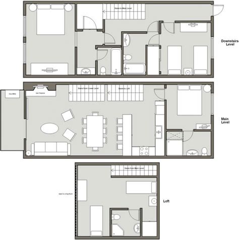 3 Bedroom Loft 3 Or 4 Bath 1544 Sq Ft Floorplan The Crestwood