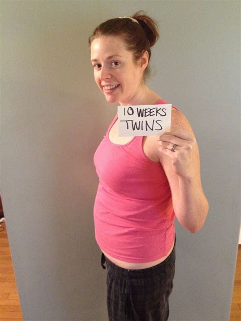 Twin Parenting 10 Week Twin Belly