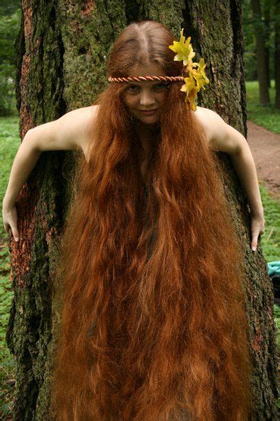 Elizaveta Orlova Long Hair Girl Long Red Hair