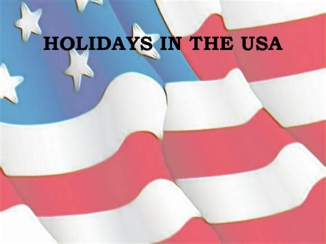 Holidays In The Usa