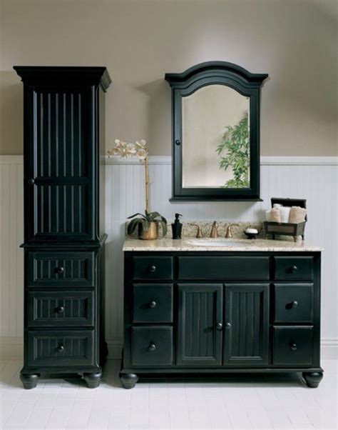 Black Bathroom Cabinet Eqazadiv Home Design
