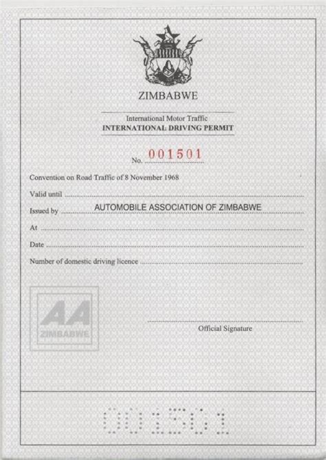 Zimbabwe International Driving Permit