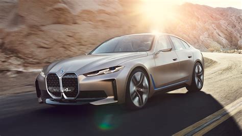 New Bmw I4 2022 Detailed Tesla Model 3 Rival Previewed In Concept Form
