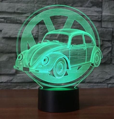 Volkswagen Beetle 3d Lamp 8 Changeable Color Free Shipping Beetle Car