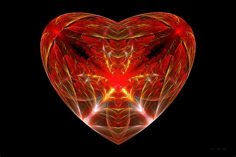 Fractal Heart Open Heart Photograph By Mike Savad